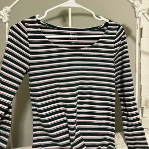 Gap scoop next tight striped long sleeve